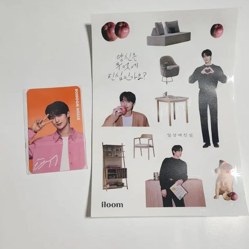 [BUNJANG] Byun Woo Seok Dunkin Philippines 1st Edition Photocard + ILDOOM Sticker Bundle Set / 21세기대군부인 변우석 던킨 필리핀 1차 포카 +일룸 스티커