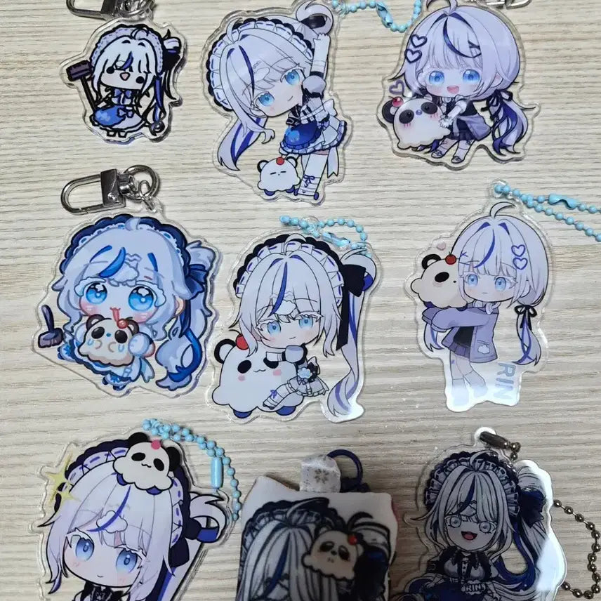 [BUNJANG] Aokumo Rin 9 Piece Keychain Bundle Set / 아오쿠모 린 키링 9개