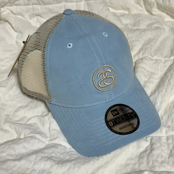 [BUNJANG] Stussy New Era 9TWENTY Mesh Cap Blue / 희귀컬러 새상품 스투시 뉴에라 9TWENTY 매쉬캡 블루