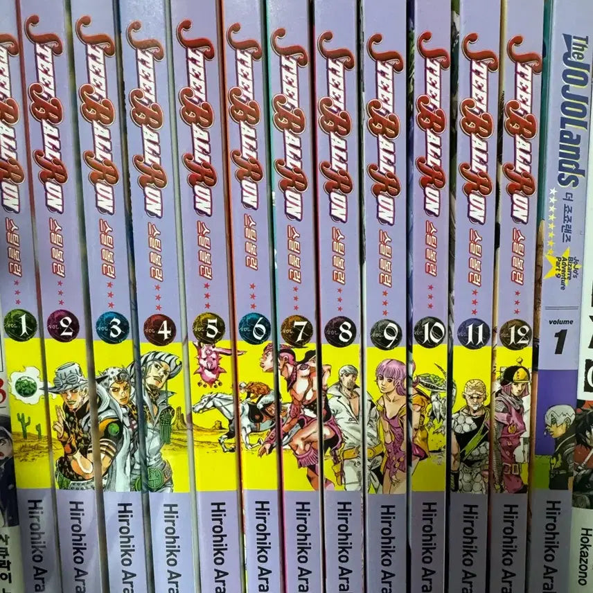 [BUNJANG] JoJo's Bizarre Adventure Steel Ball Run Vol. 1-12 & JoJolion Vol. 1 Manga Set / 죠죠의 기묘한모험 스틸볼런 1~12권 죠죠랜드 1권 판매