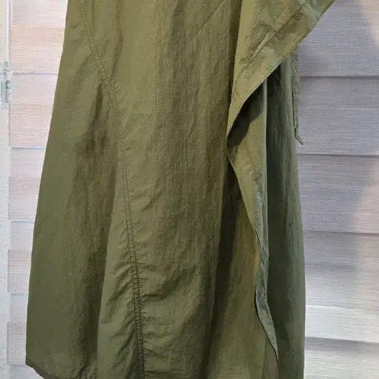 [BUNJANG] Sisley Long Wrap Skirt Khaki / 시슬리 스커트