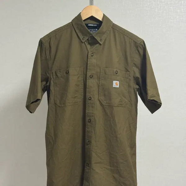 [BUNJANG] Carhartt Rugged Flex Short Sleeve Work Shirt Khaki / (S)칼하트 셔츠 카키