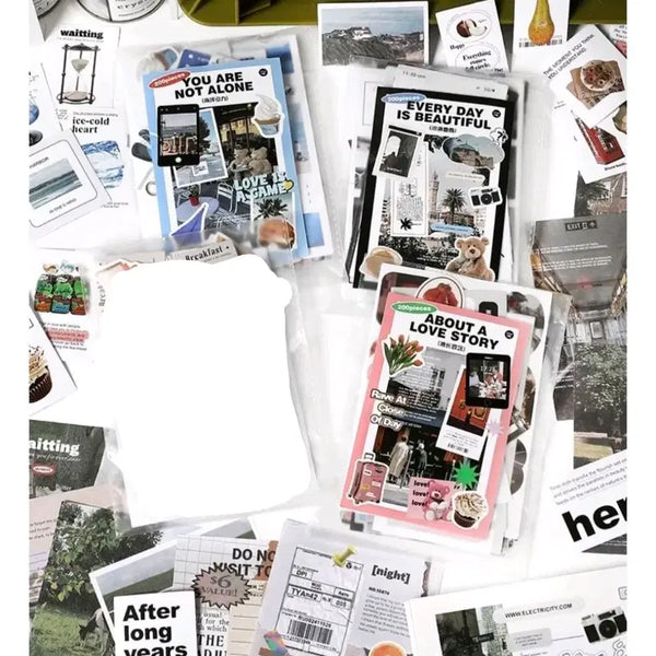 [BUNJANG] Vintage High Teen Daily Sticker Pack Split Set / 빈티지 감성 하이틴 일상 스티커팩 분철