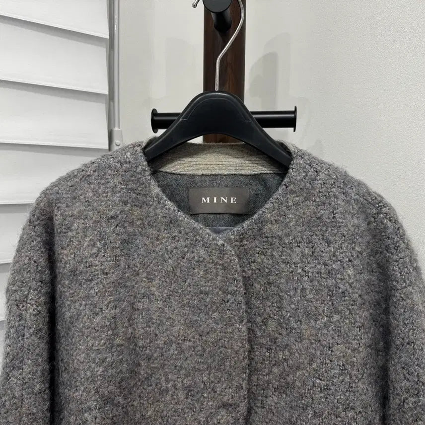 [BUNJANG] MINE Alpaca Blend Fur Trim Short Jacket / 마인 MINE 알파카 혼방 퍼장식 숏 재킷