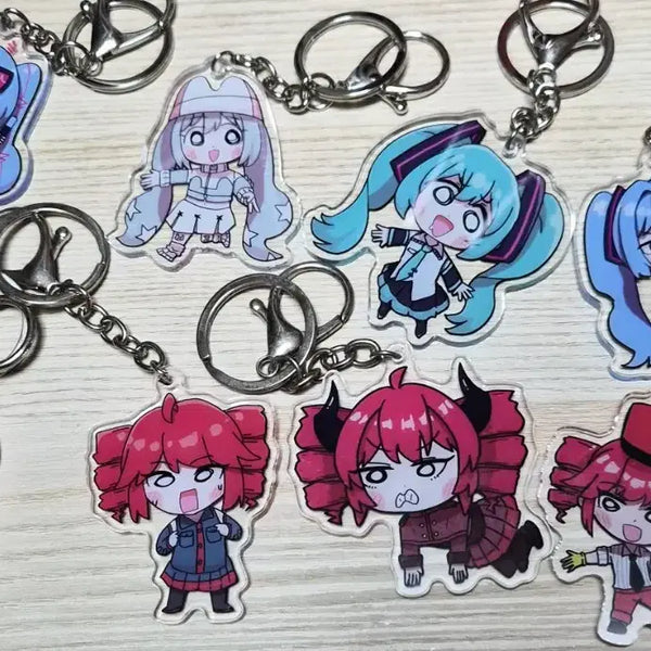[BUNJANG] Hatsune Miku Kasane Teto Acrylic Keychain / 하츠네 미쿠,카사네 테토 아크릴 키링