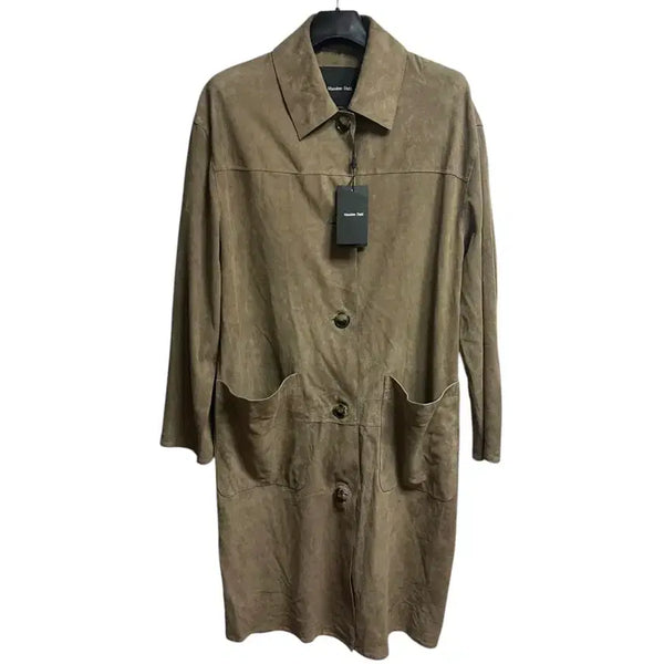 [BUNJANG] Massimo Dutti Women's Goatskin Leather Coat (Size S) / (새상품)마시모두띠 여성 고트스킨 레더코트 S