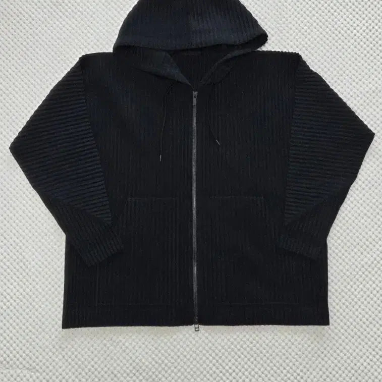 [BUNJANG] Homme Plissé Issey Miyake Wool Like Hooded Zip-Up Jacket (Size 2) / 옴므플리세 울라이크 후드집업 2 사이즈 (made in japan)
