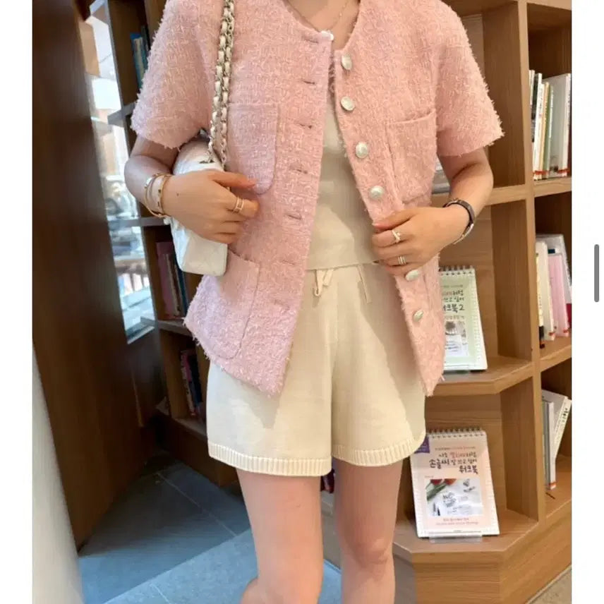 [BUNJANG] Linen Knit Shorts - Ivory / 여름 린넨 니트 반바지-아이보리