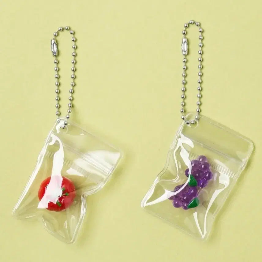 [BUNJANG] Daiso Fruit Keychain Set (2 pcs) / 다이소 과일키링 2개입