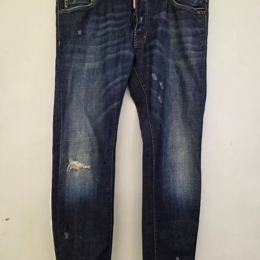 [BUNJANG] DSQUARED2 52 Washed Denim Pants / 빅사이즈 디스퀘어드2 52사이즈 워싱 데님팬츠