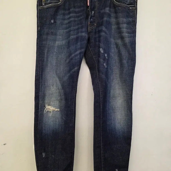 [BUNJANG] DSQUARED2 52 Washed Denim Pants / 빅사이즈 디스퀘어드2 52사이즈 워싱 데님팬츠