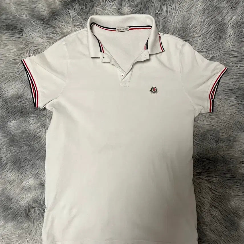 [BUNJANG] Moncler Msize Short Sleeve Polo Shirt White / [21ss/Msize] 몽클레어 카라티