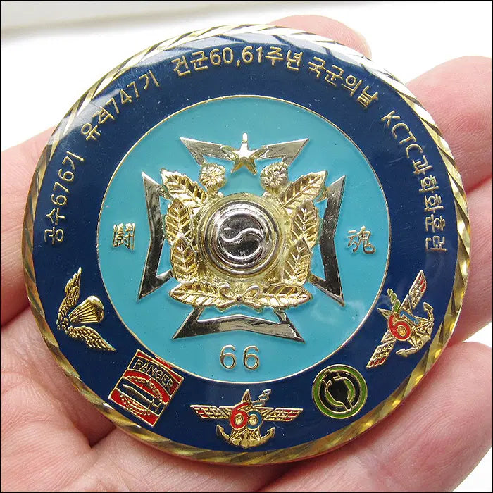 [BUNJANG] Republic of Korea Military Academy 66th Class Touhon Classmates Challenge Coin / 대한민국 육군사관학교 제66기 투혼동기회 챌린지코인 (60mm) (85)