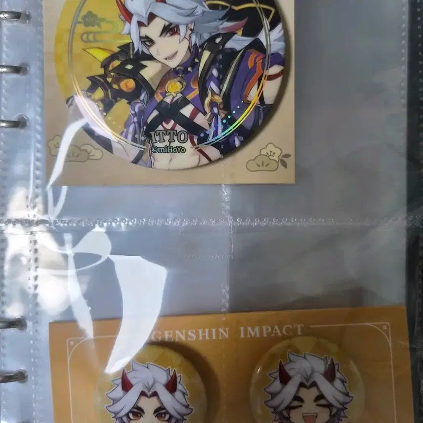 [BUNJANG] Genshin Impact Arataki Itto Badge Set / 원신 이라티키이토 뱃지 일괄양도