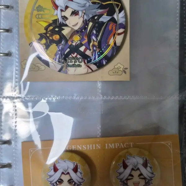 [BUNJANG] Genshin Impact Arataki Itto Badge Set / 원신 이라티키이토 뱃지 일괄양도