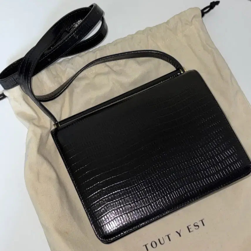 [BUNJANG] Toutie Pomel Bag Mini Lizard Black / 투티에 포멜백 미니 리자드 블랙