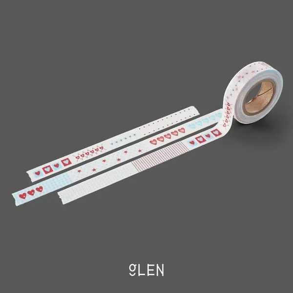 [BUNJANG] Glen Vintage Pattern Washi Tape / 글렌 빈티지패턴 마테