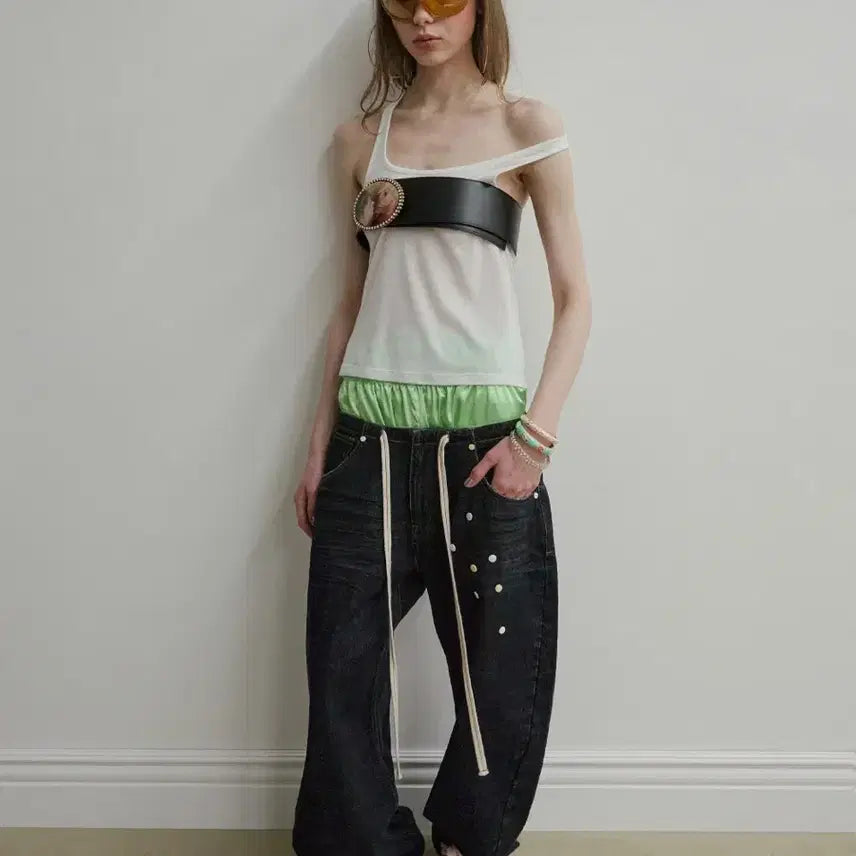[BUNJANG] Sculptor Pill Denim Pants Indigo Blue / 스컬프터 Pill Denim Pants Indigo Blue
