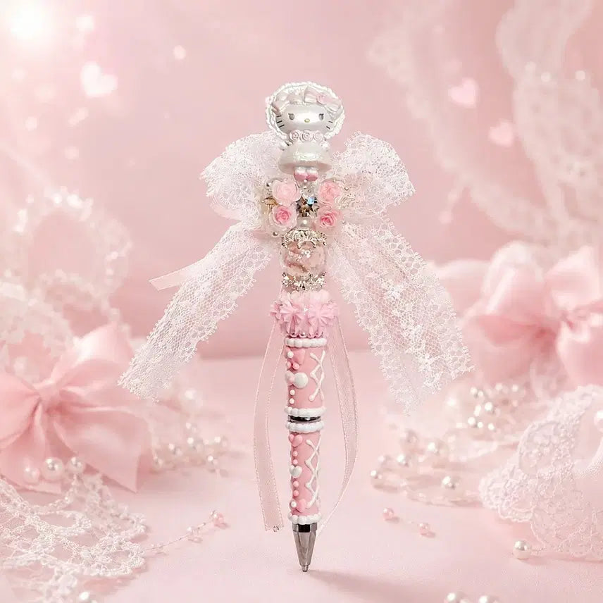 [BUNJANG] Handmade Hello Kitty Deco Ballpoint Pen / 웨팅키티피규어 볼꾸 핸드메이드 볼펜
