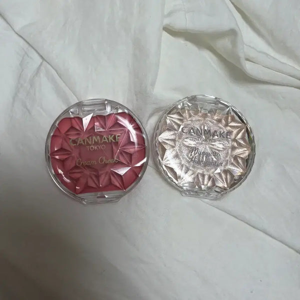 [BUNJANG] Canmake Cream Cheek (21 Tangerine Tint) & Highlighter (01 Moonlight Gem) / 캔메이크 크림치크 21 탠저린 틴, 하이라이터 01 문라이트 젬