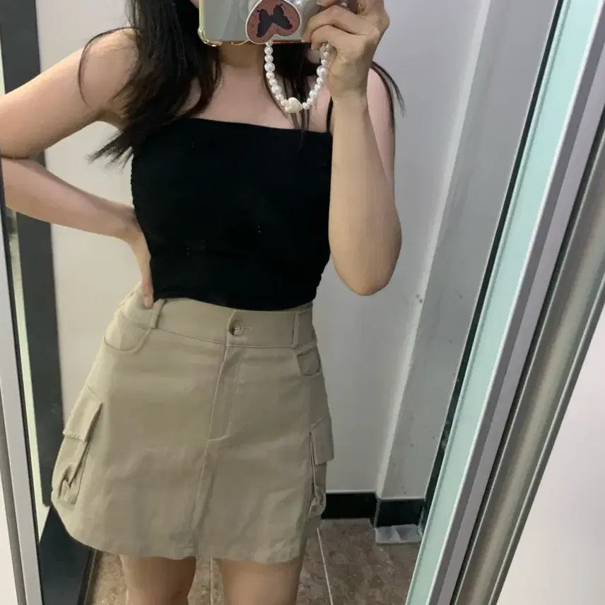 [BUNJANG] A-Line Cargo Skirt Y2K / 카고스커트 카고팬츠 A라인스커트y2k