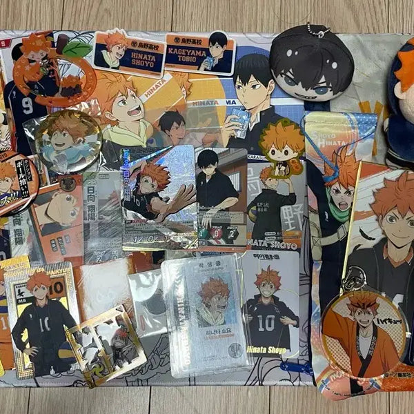 [BUNJANG] Haikyuu!! Hinata Kageyama Acrylic Plush Bundle / 하이큐 히나타 카게야마 일괄 아크릴 누이 바보카