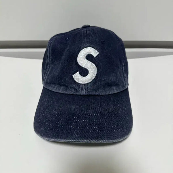 [BUNJANG] Supreme Pigment Print S Logo 6-Panel Cap Navy / 슈프림 피그먼트 프린트 S 로고 6-패널 캡 네이비 - 23FW