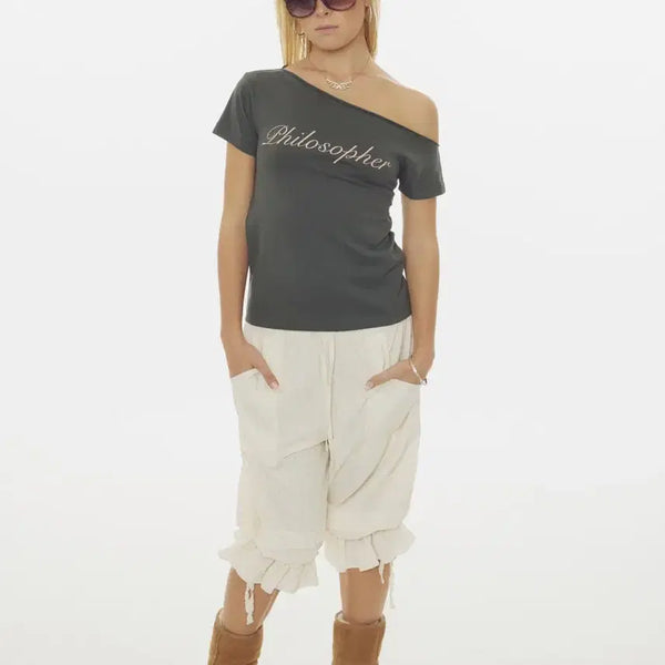 [BUNJANG] Sculptor Hook Me Up Layered Tee Charcoal / 스컬프터 Hook Me Up Layered Tee Charcoal