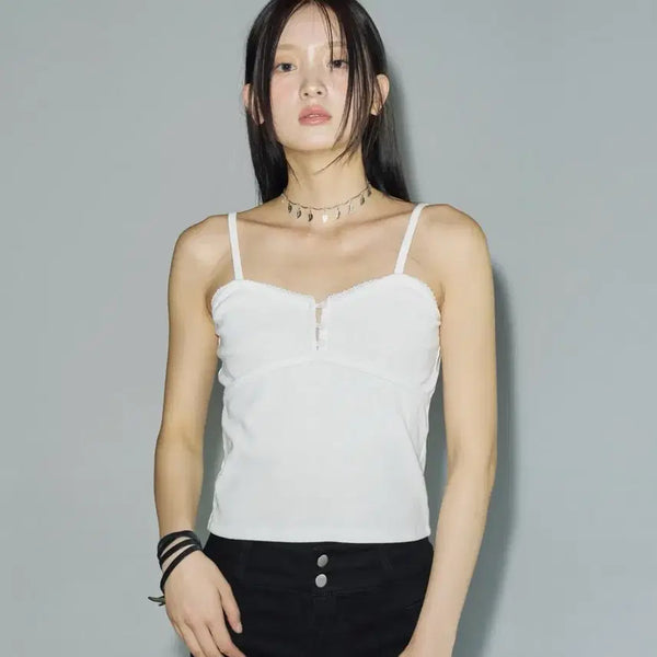 [BUNJANG] Helene Paris Deian Lace Tank Top / 헬레네파리스 데이안 레이스 탱크탑