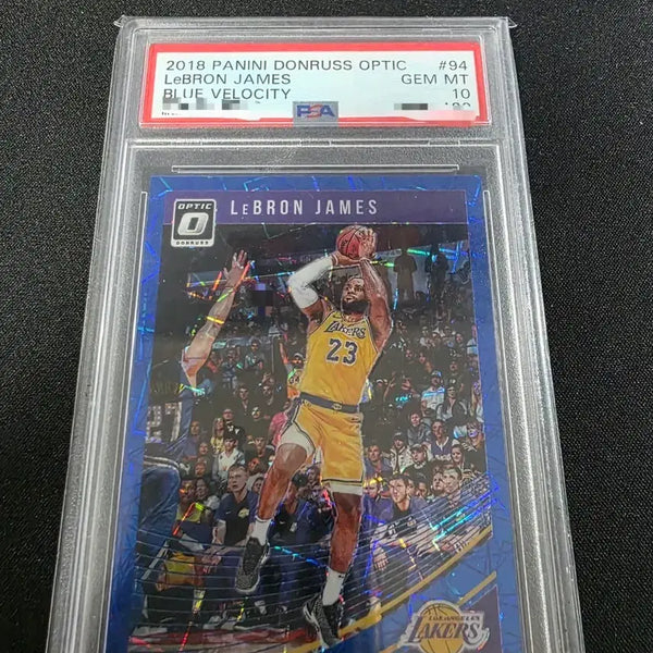 [BUNJANG] LeBron James 2018 Panini Optic Blue Velocity Card PSA 10 GEM MT / 2018 파니니 옵틱 르브론 제임스 블루 벨로시티 카드 PSA 10 GEM MT