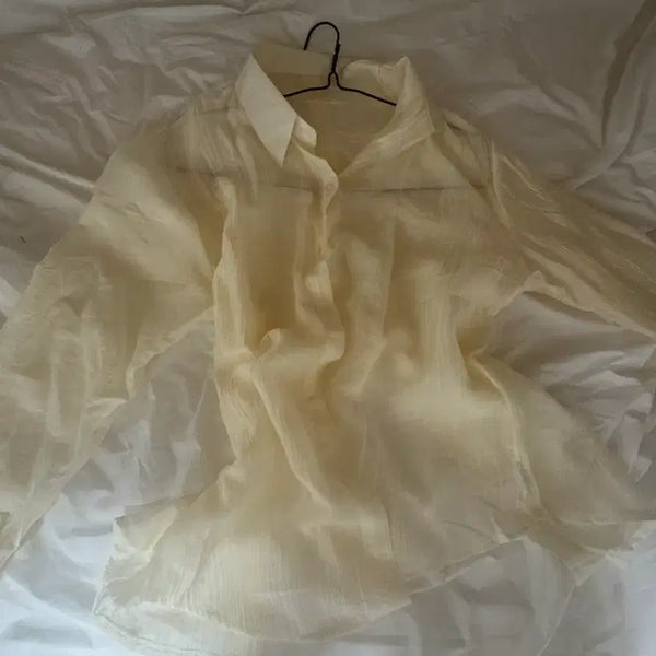 [BUNJANG] Ivory Shirt / 아이보리색상 셔츠