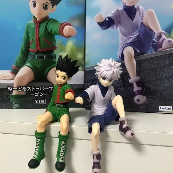 [BUNJANG] Hunter x Hunter Noodle Stopper Figure Gon & Killua Bundle Set / 헌터헌터 누들스토퍼  피규어 곤 키르아 일괄