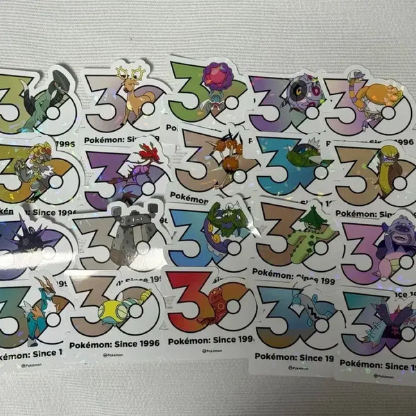 [BUNJANG] Pokemon 30th Anniversary Pop-up Store Sticker Set / 포켓몬 30주년 팝업 올영 부산 스티커 원가 양도