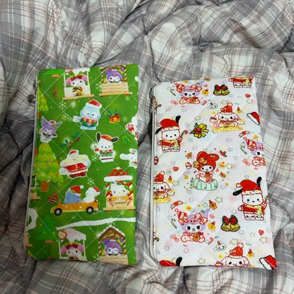 [BUNJANG] Sanrio Christmas Themed Pencil Case Pouch Bundle Set / 일괄 산리오 필통 파우치