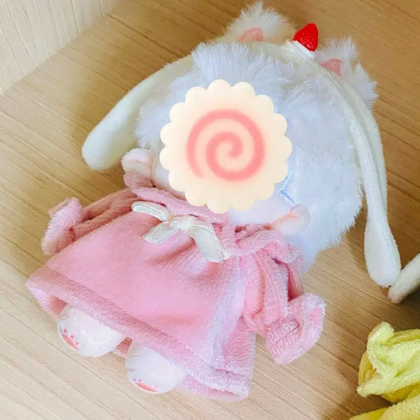 [BUNJANG] 10cm Strawberry Cream Plushie Dress / 10cm 폭신원피스 딸기크림 솜인형옷