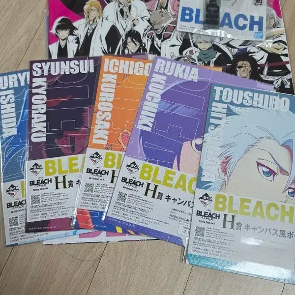 [BUNJANG] Bleach H Component Set Ichigo, Renji, Toshiro Illustration Poster & Acrylic Charm Bundle / 블리치 하위상 h상 일괄