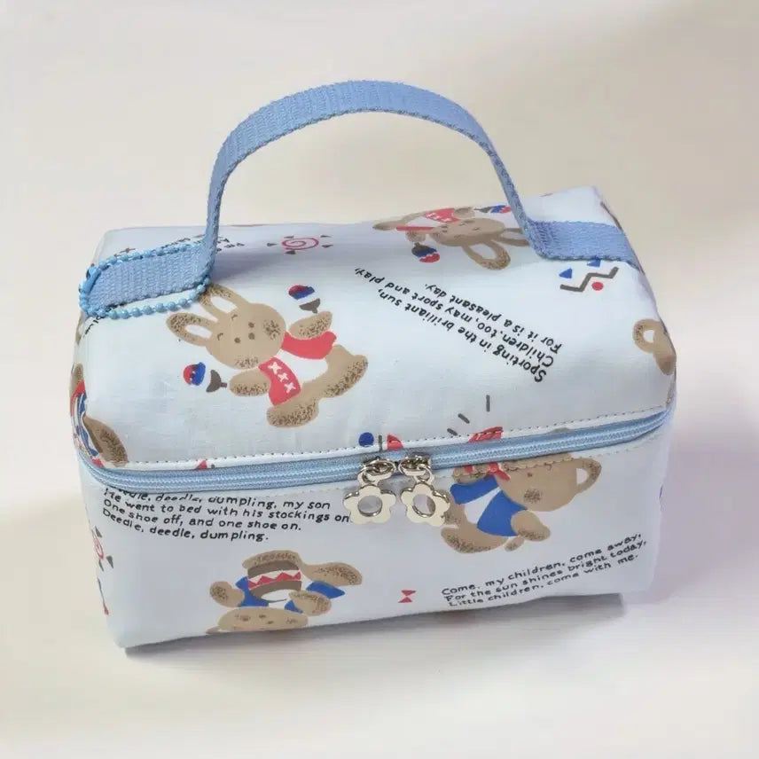 [BUNJANG] Vanity Pouch Classic Japanese Fabric Square Cosmetic Pouch / 베니티 파우치 고전원단 사각파우치 주문제작 화장품 파우치