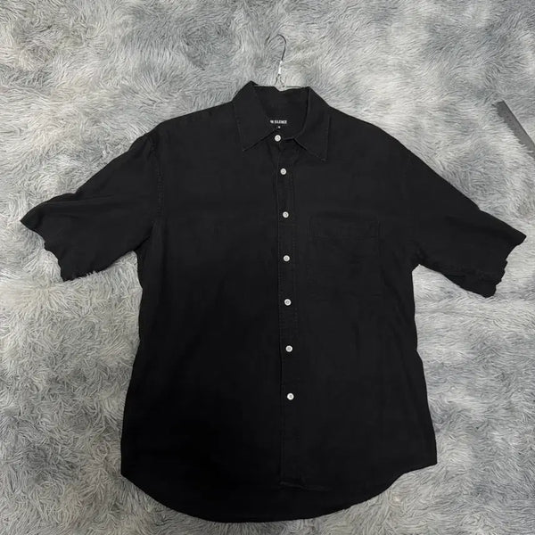 [BUNJANG] Insilence Linen Short-Sleeve Shirt Size M / 인사일런스 린넨 반팔셔츠 M사이즈
