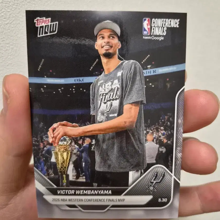 [BUNJANG] Tops Now Victor Wembanyama 2026 NBA Western Conference Finals MVP Card / 탑스나우 빅터 웸반야마 2026 NBA 서부 컨퍼런스 파이널 MVP