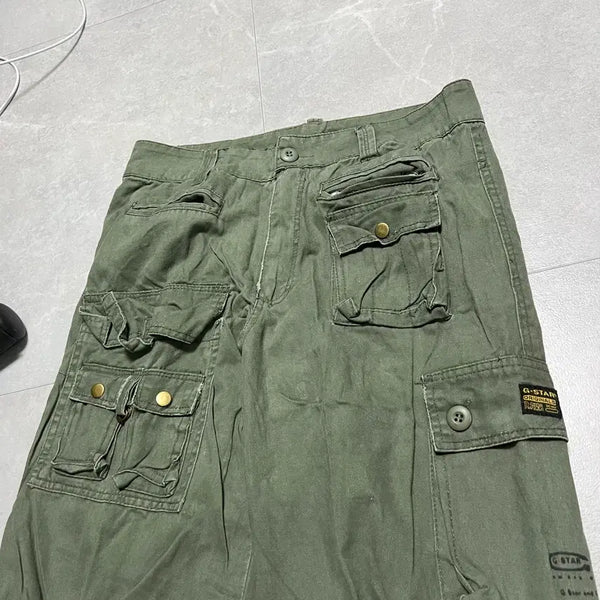 [BUNJANG] G-STAR RAW 00s Vintage Woven Cargo Pants Khaki Size 32 / [32] G-STAR 지스타 00s 빈티지 직조 카고 팬츠 카키