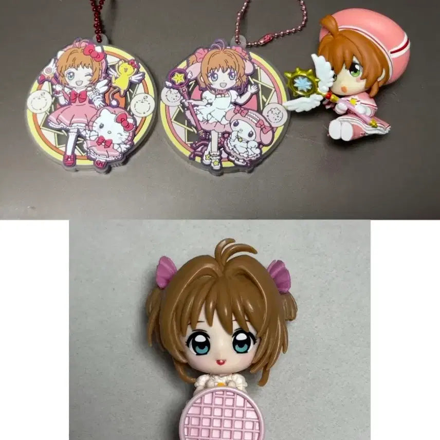 [BUNJANG] Cardcaptor Sakura Figure & Keychain Bundle (4 pcs) / 카드캡터 피규어, 키링 총 4개 일괄 판매