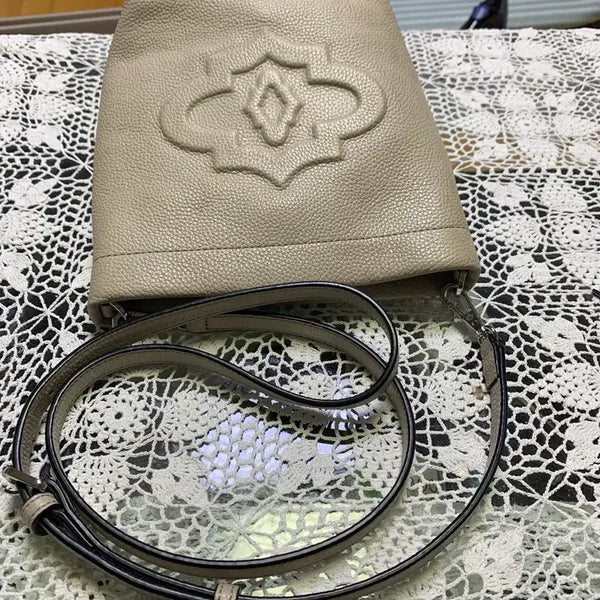 [BUNJANG] Oryany Beige Leather Crossbody Bag / 오야니 베이지가죽 그로스백