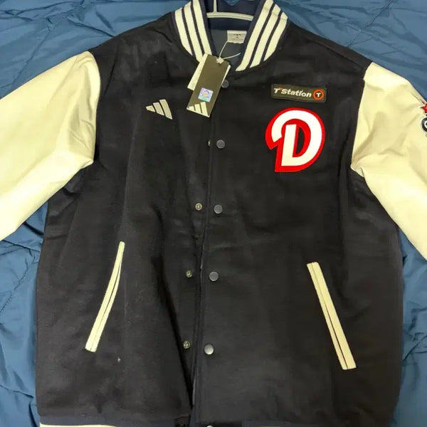 [BUNJANG] Doosan Bears Adidas Authentic Varsity Team Jacket XL / 두산베어스 아디다스 어센틱 바시티 팀 자켓