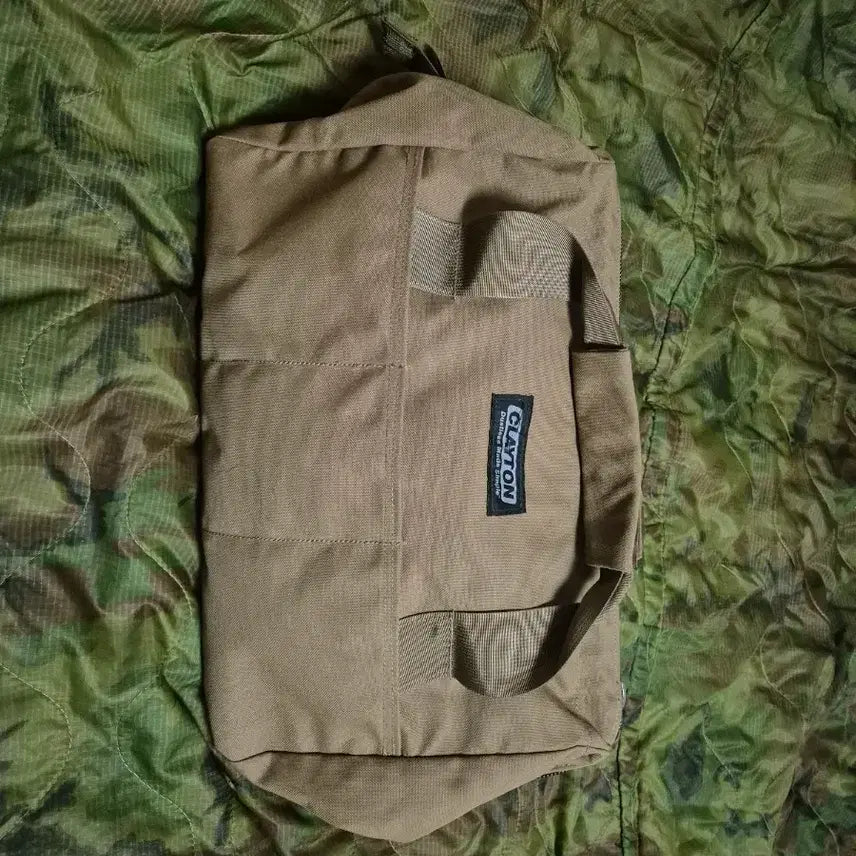 [BUNJANG] Beige Military Style Duffel Bag / 미군 가방