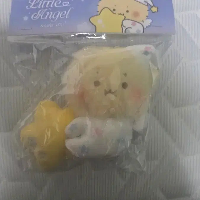[BUNJANG] Manggeureonjingom Little Angel Doll Star Keychain / 올리브영 망그러진곰 리틀 엔젤 인형 별 포근 키링