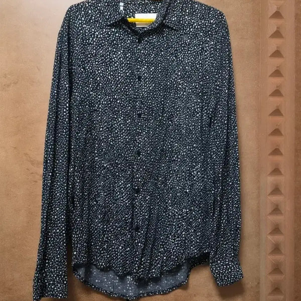 [BUNJANG] Sandro Homme Dot Pattern Shirt / 산드로옴므 도트 패턴 셔츠 s