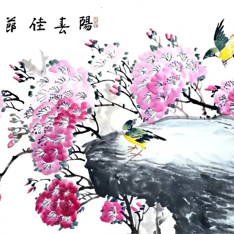 [BUNJANG] Shim Heon Go Jae-guk 'Yangchun Gajeol' Oriental Painting / [심헌 고재국] 동양화 '양춘가절'