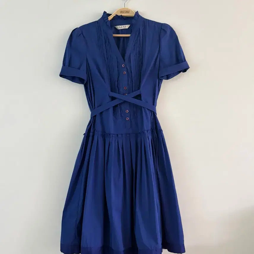 [BUNJANG] SJSJ Elegance Pintuck Dress / 한섬 SJSJ 엘레강스 핀턱 원피스
