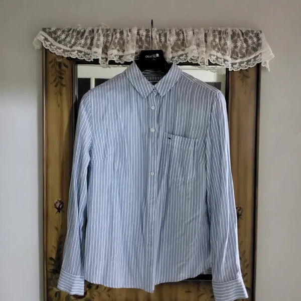 [BUNJANG] Tommy Hilfiger Striped Casual Shirt / 타미힐피거진남방