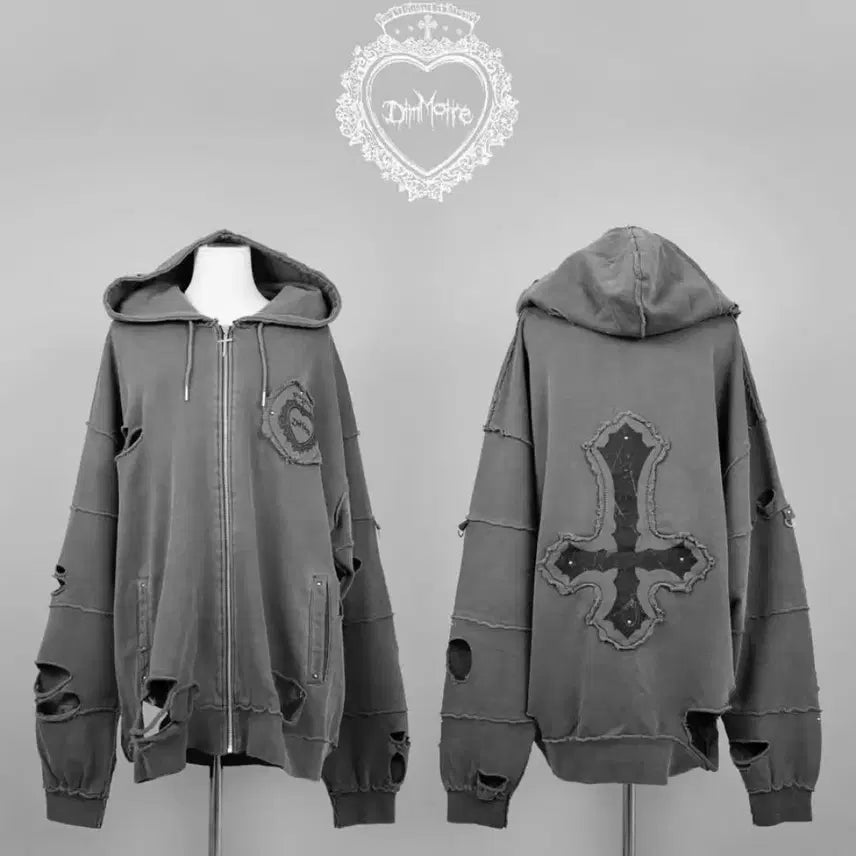 [BUNJANG] Dimmoire Magician Hoodie Grey / 딤모아르 dimmoire 마도사 후드 그레이